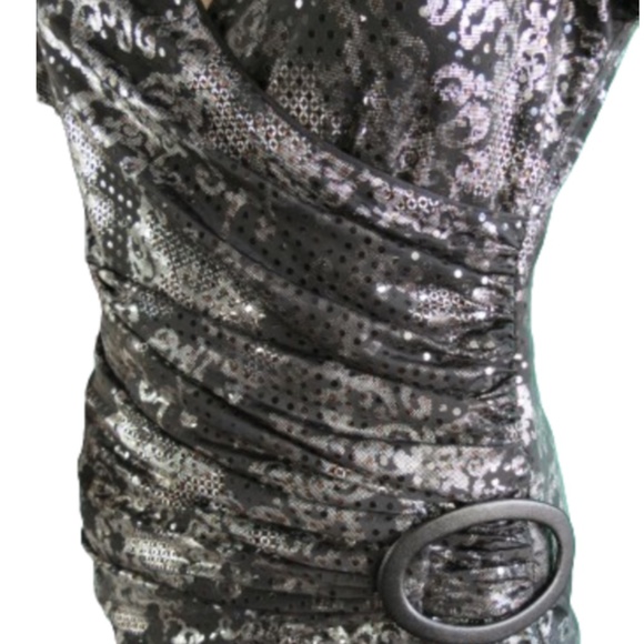 Joseph Ribkoff Peek-a-boo Sleeve Top - Picture 4 of 5